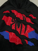 American Retro Spider Patchwork Print Hoodies